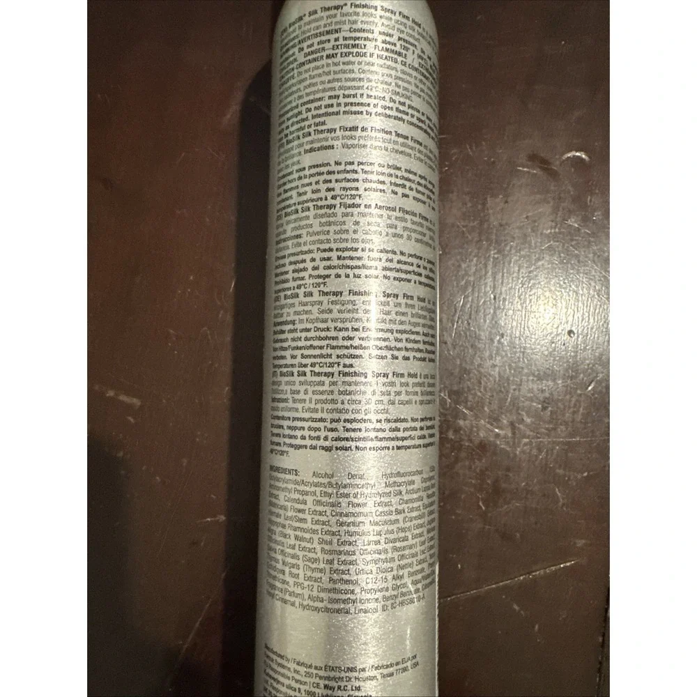 Biosilk Silk Therapy Finishing Spray Firm Hold 10 oz - NEW